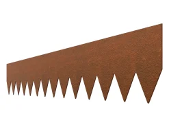 Borda de Jardim em Aço SucceBuy Resistentes às Intempéries, 1016x152,4 mm, Lote de 6