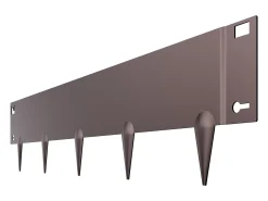 Borda para Jardim SucceBuy em Aço, Resistente à Ferrugem, 5 Peças, 99 x 20,7 cm, Castanho