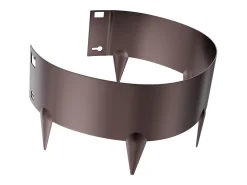 Borda para Jardim SucceBuy em Aço, Resistente à Ferrugem, 5 Peças, 99 x 20,7 cm, Castanho