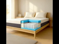 Boreal | Colchão 180x200 Visco e Waterfoam | Alt. 22 cm | Ortopédico, Antialérgico, Antiácaros | Dispositivo Médico | Capa Removível e Respirável