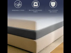 Boreal | Colchão 180x200 Visco e Waterfoam | Alt. 22 cm | Ortopédico, Antialérgico, Antiácaros | Dispositivo Médico | Capa Removível e Respirável