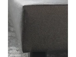 Box Spring Estofado 90x 190 - Madeira de Pinho Reforçada - Faia Maciça - Antracite - Estrutura Sólida de Qualidade - Confortável Douce Lune®