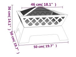 Braseira com atiçador 50 cm XXL aço