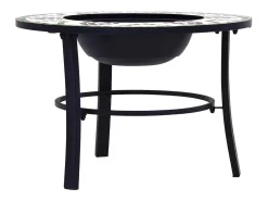 Braseira em mosaico 68 cm cerâmica verde