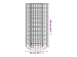 Braseira gabião Ø 50 cm ferro galvanizado