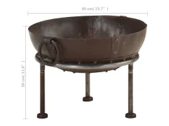 Braseira rústica Ø40 cm ferro