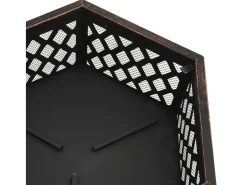 Braseira rústica com atiçador 62x54x56 cm XXL aço