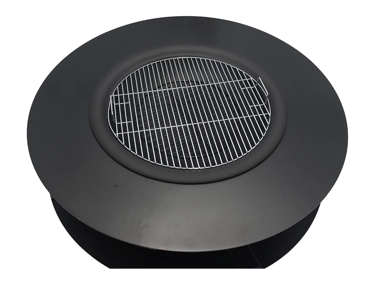 Braseiro, chapa e grelhado com suporte para lenha C120 x L120 x A40 cm BARCENA
