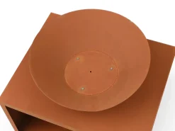 Braseiro com arrumação para lenha em aço Corten C90 x A67,5 x L75 cm BEZIO