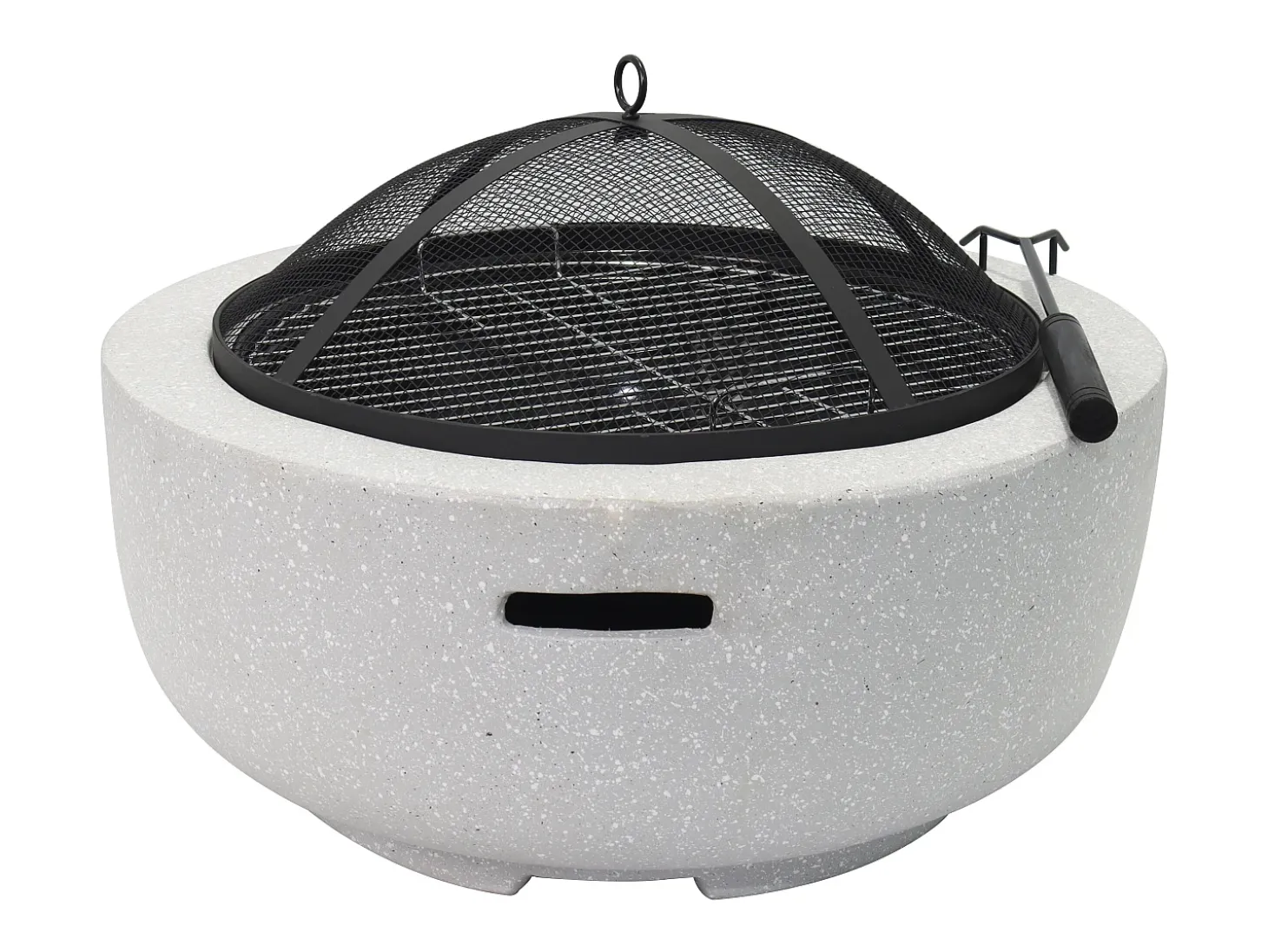 Braseiro grelhador em MGO, C60,5 x L60,5 x A42,5 cm, GARMONA