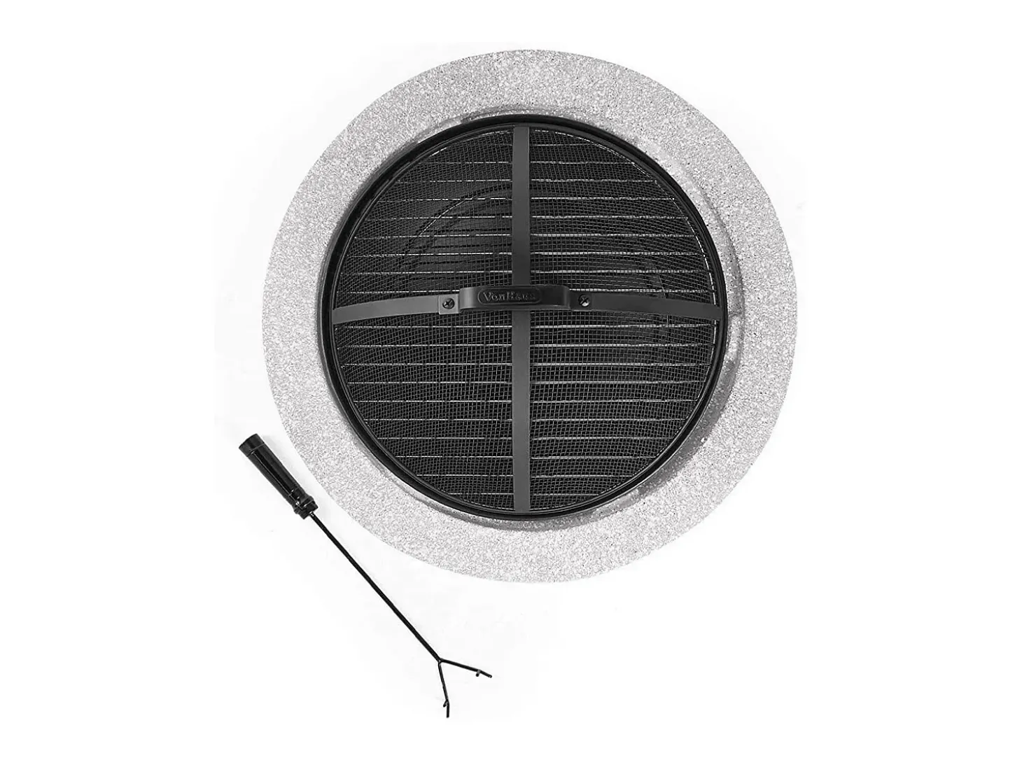Braseiro grelhador em MGO, C60,5 x L60,5 x A42,5 cm, GARMONA