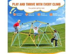 Brinquedo SucceBuy Domo de Escalada de 300CM com Hammock E Balanço, Jungle Gym para Crianças