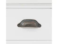 Buffet aparador console armário unidade de armazenamento armário de porcelana com 4 portas em MDF e madeira de pinho 180 cm 4402167