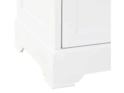 Buffet aparador console armário unidade de armazenamento armário de porcelana com 4 portas em MDF e madeira de pinho 180 cm 4402167