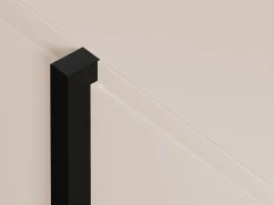 Buffet com 4 portas em MDF - Bege e preto - LUVONIA