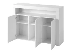 Buffet de 3 e 1 Nicho - Painel de partículas - com 16 cores LED e controle remoto - branco
