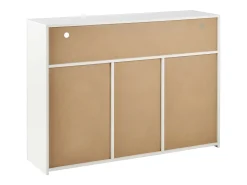 Buffet de 3 e 1 Nicho - Painel de partículas - com 16 cores LED e controle remoto - branco