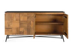 Buffet em madeira manguier acabamento naturelle 170 cm