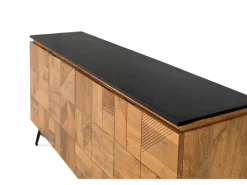 Buffet em madeira manguier acabamento naturelle 170 cm