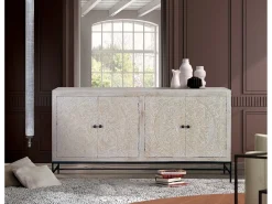 Buffet em manguier blanc vieilli