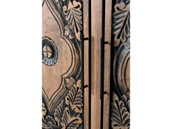 Buffet haut en bois de manguier e detalhes pintados à la main