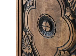 Buffet haut en bois de manguier e detalhes pintados à la main