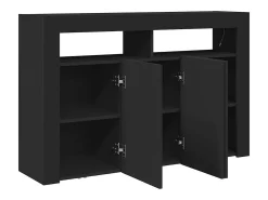 Buffet Preto 116 x 30 x 75 cm Madeira processada