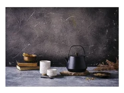 Bule de Chá em Ferro Fundido Saga 1.2L Indução Beka - Design Japonês Preto com Filtro de Chá Incluído