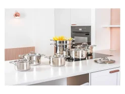 Caçarola COSY & TRENDY Classic inox 16 cm 1,61 L todos os fogões, indução, graduações, 5 camadas