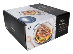 Caçarola de ferro fundido esmaltado COSY & TRENDY FONTESTIC Ø28 cm 6,15 L para todos os fogões, indução Azul profundo