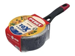 Caçarola Pyrex Optima 16 cm Antiaderente Sem PFAS com Tampa e Cabo Confortável