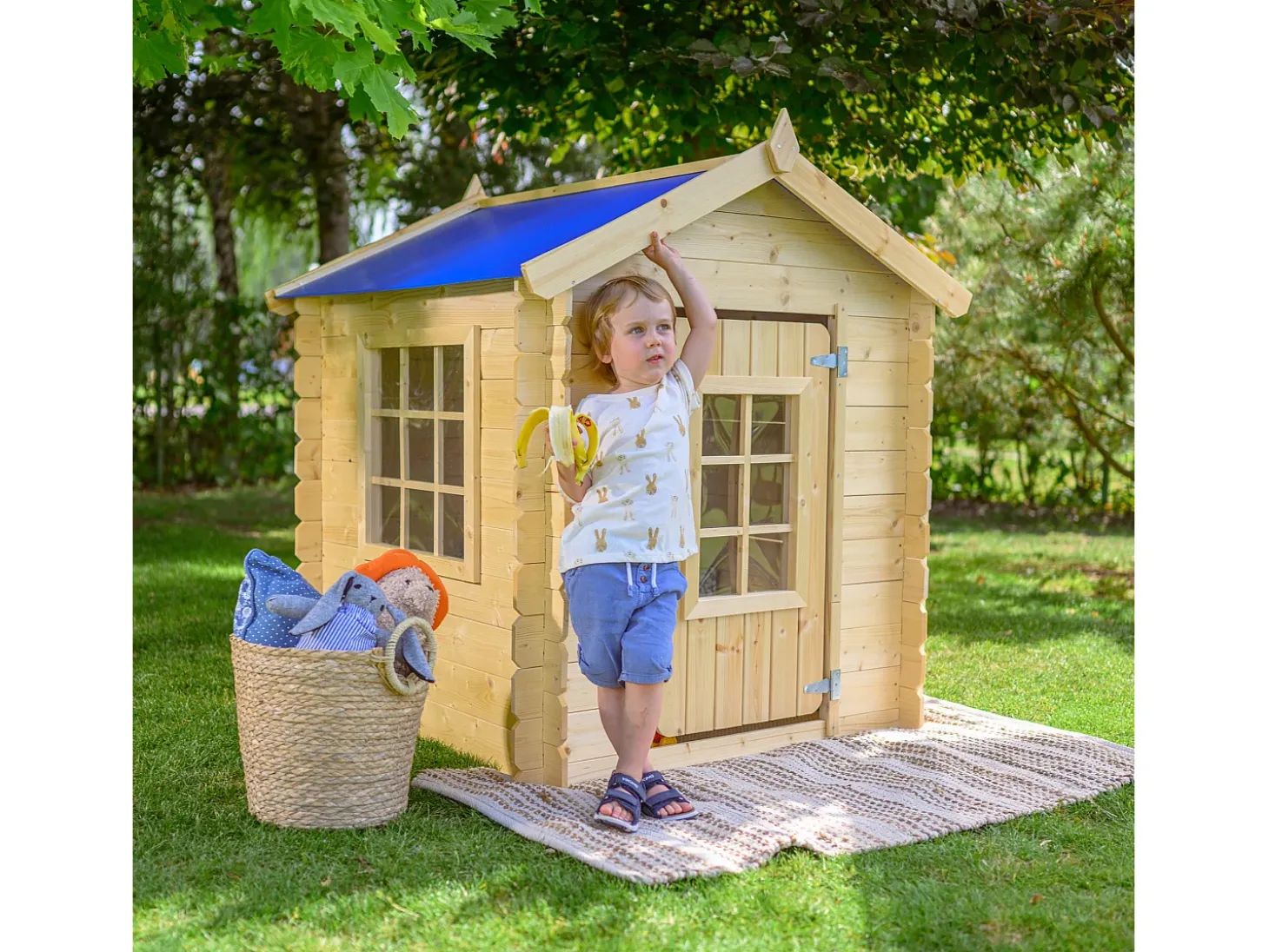 Cabana exterior para crianças - 1m² / 114x111xH121 cm - M570M-1