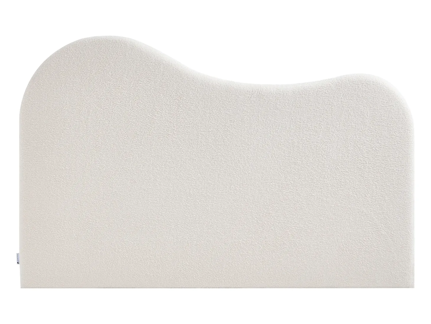 Cabeceira 140 cm em tecido bouclé branco - VORIOTA