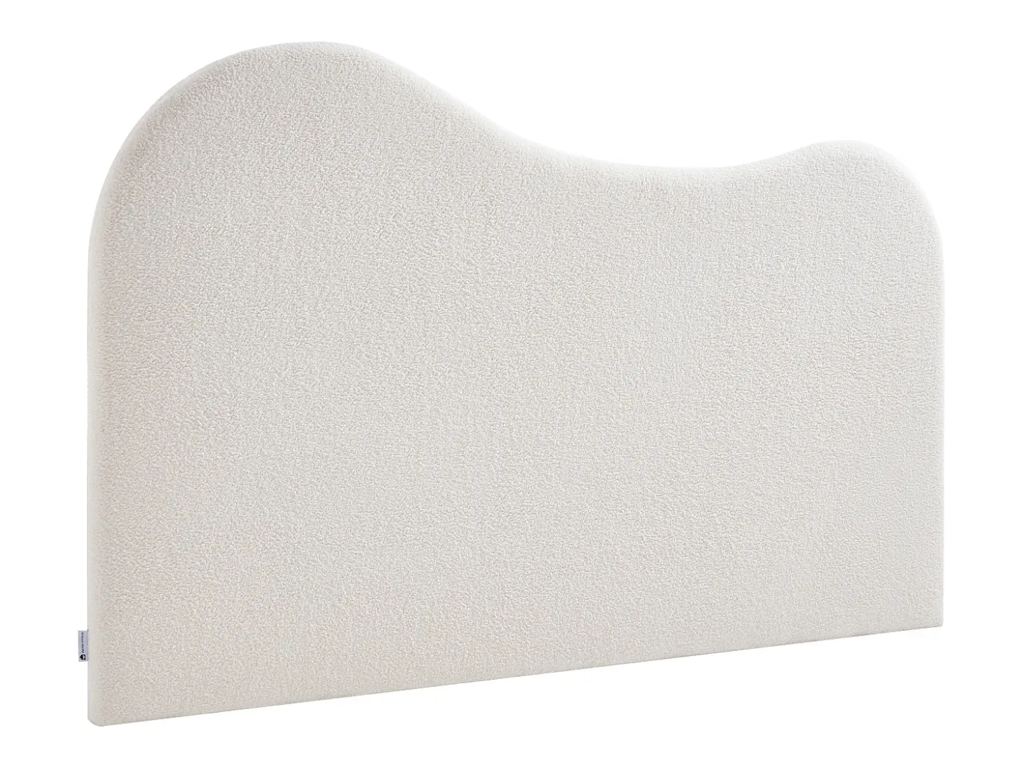 Cabeceira 140 cm em tecido bouclé branco - VORIOTA