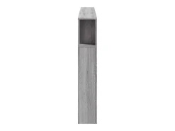 Cabeceira c/ LEDs 180x18,5x103,5 cm sonoma cinzento