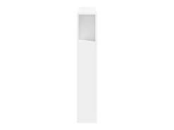 Cabeceira cama c/ LEDs 100x18,5x103,5 cm deriv. madeira branco