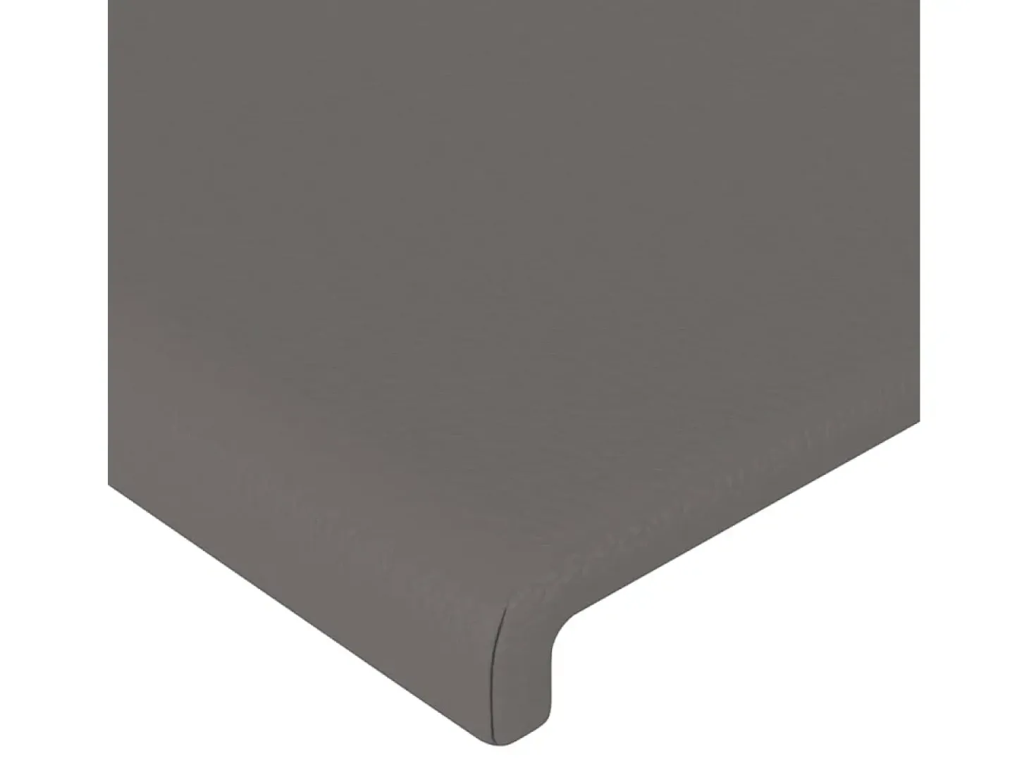 Cabeceira Cinza 160x5x118/128 cm Couro Sintético