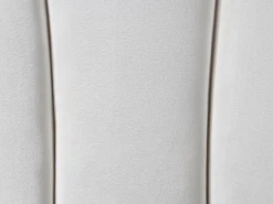 Cabeceira concha 160 cm em veludo branco - MOANA