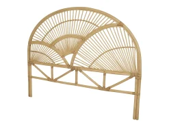 Cabeceira de cama 160 cm em rotim de cor natural EFELA