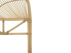 Cabeceira de cama 160 cm em rotim de cor natural EFELA