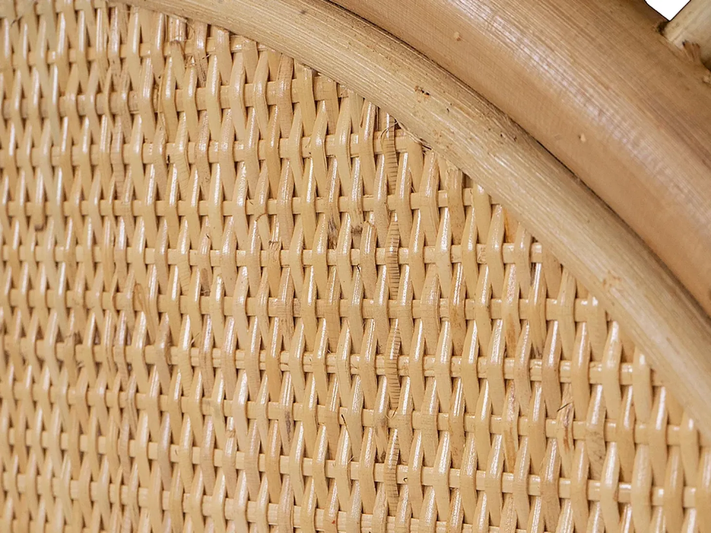 Cabeceira de cama 160 cm em rotim cor natural - SOLIA