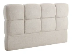 Cabeceira de cama 140 cm em tecido texturizado bege - DAMADO de Pascal Morabito