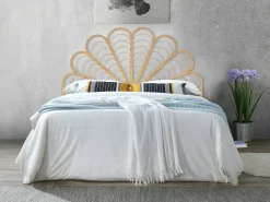 Cabeceira de cama 160 cm em rotim cor natural FLOSIA