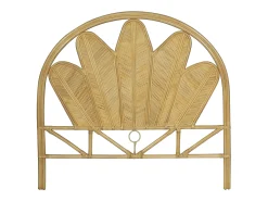 Cabeceira de cama 140 cm em rotim de cor natural - CHELINA