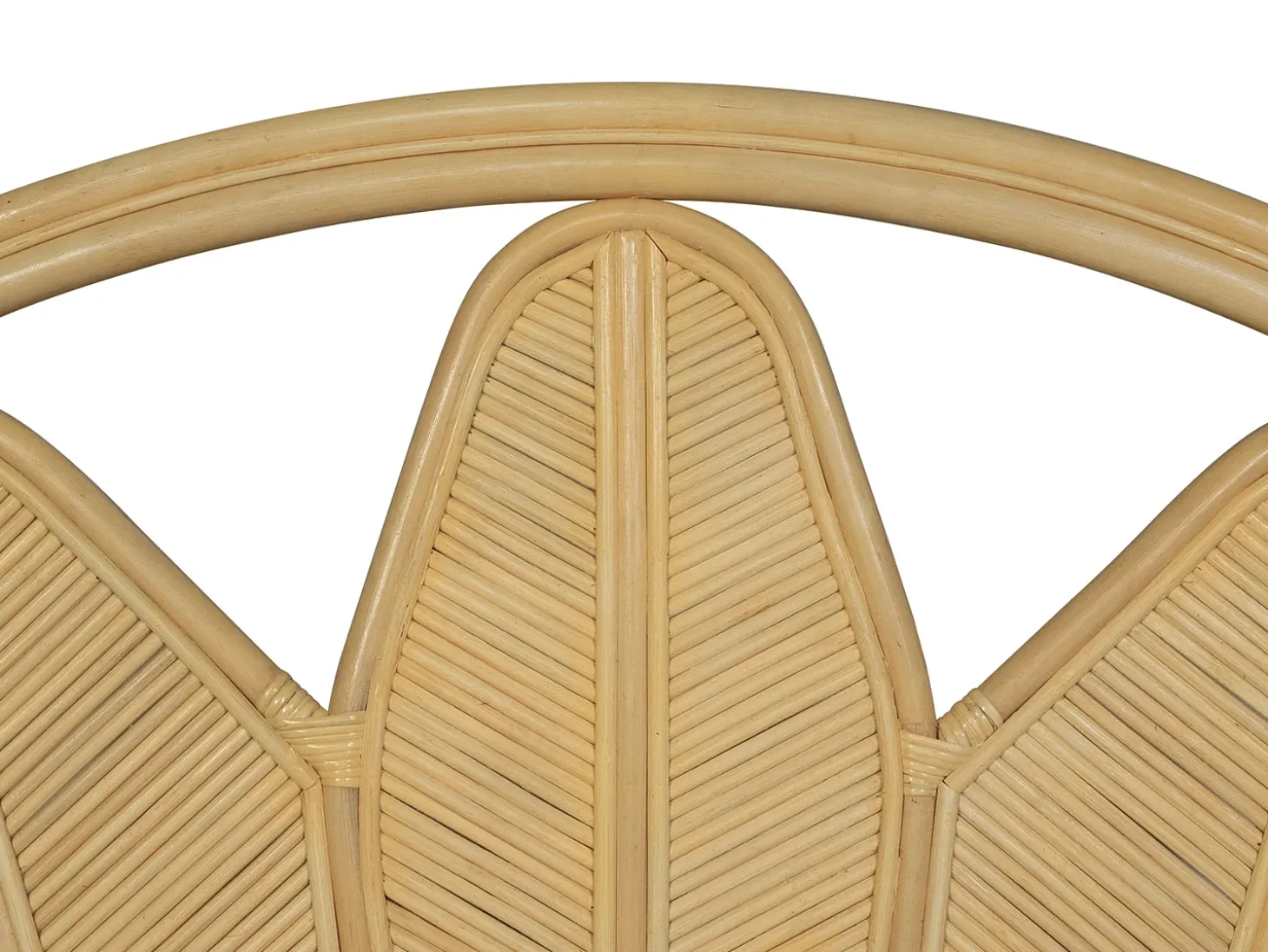 Cabeceira de cama 140 cm em rotim de cor natural - CHELINA