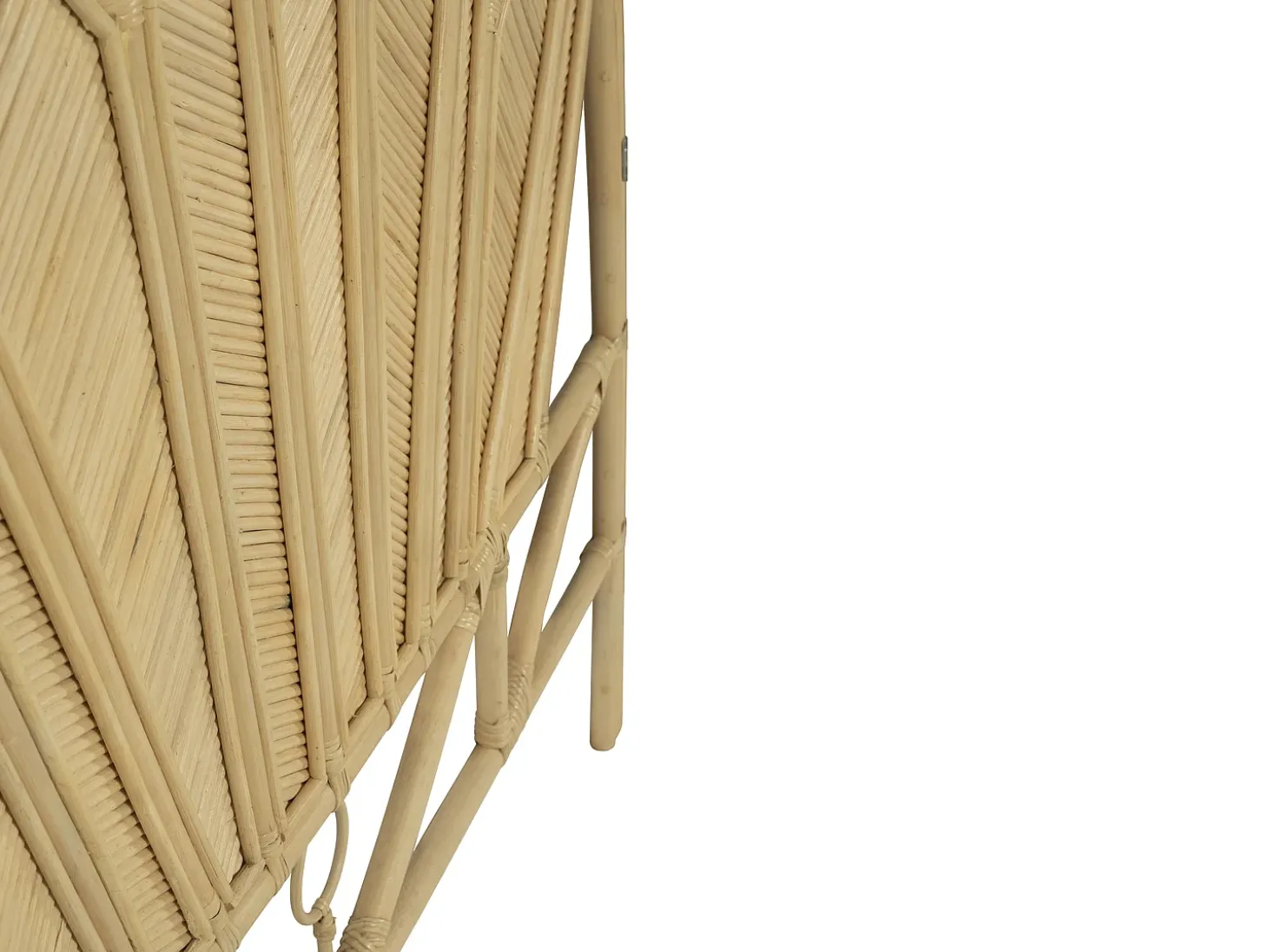 Cabeceira de cama 140 cm em rotim de cor natural - CHELINA