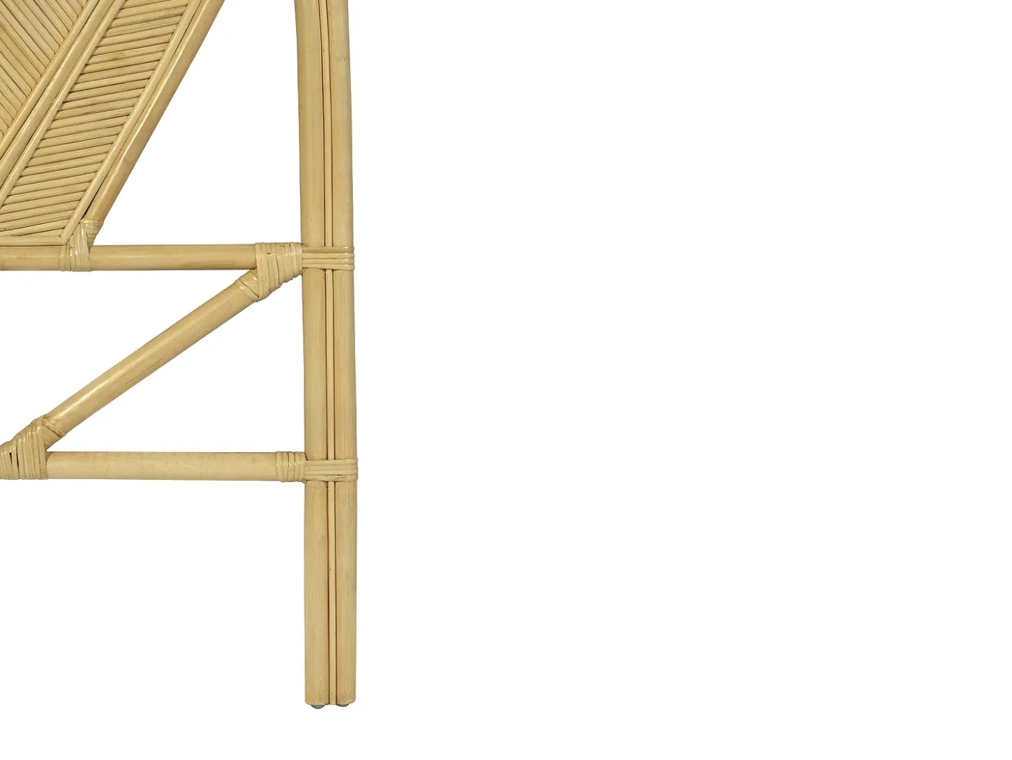 Cabeceira de cama 140 cm em rotim de cor natural - CHELINA