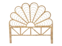 Cabeceira de cama 140 cm em rotim cor natural FLOSIA