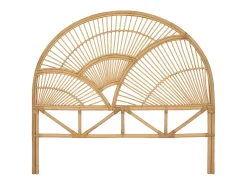 Cabeceira de cama 140 cm em rotim de cor natural - EFELA