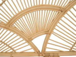 Cabeceira de cama 140 cm em rotim de cor natural - EFELA